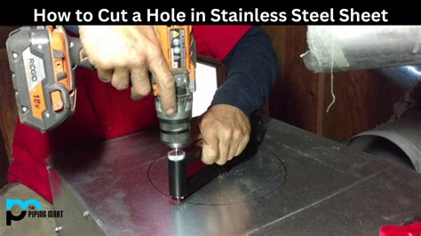 how to cut a hole in sheet metal|cutting sheet metal straight.